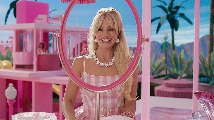 Topo de Bolo Barbie 2023 Filme Live Action Margot
