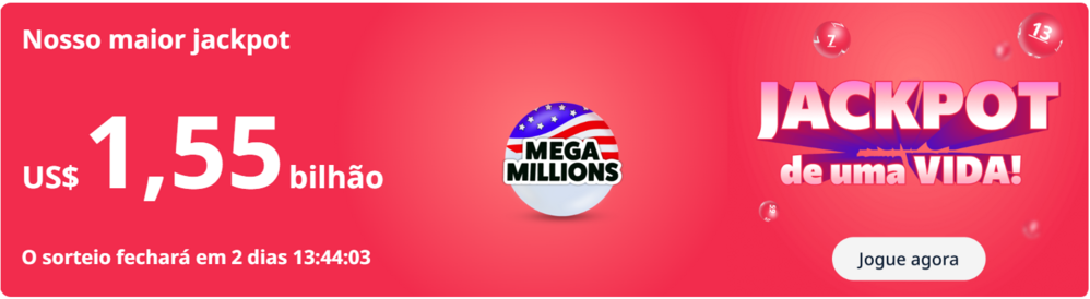 Jogue agora e concorra a R$ 7,5 bilhões da Mega Millions, o maior