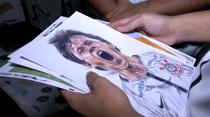 Alagoano faz sucesso com desenhos realistas de ídolos do futebol - TNH1