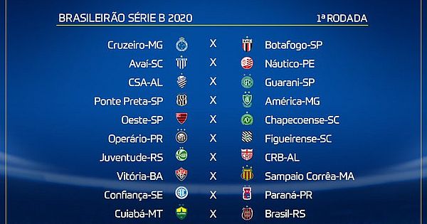 Série B: CBF detalha jogos das rodadas 30 a 34; veja tabela, brasileirão série  b