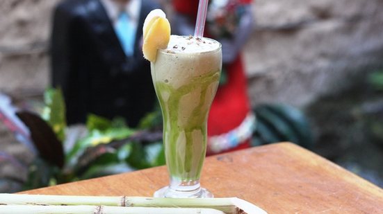 Imagem Benza Deus: milk-shake de caldo de cana