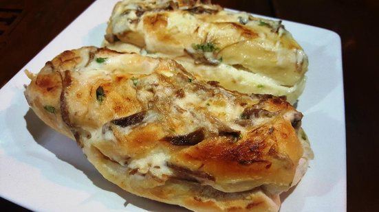 Imagem Pão grelhado com carne de sol