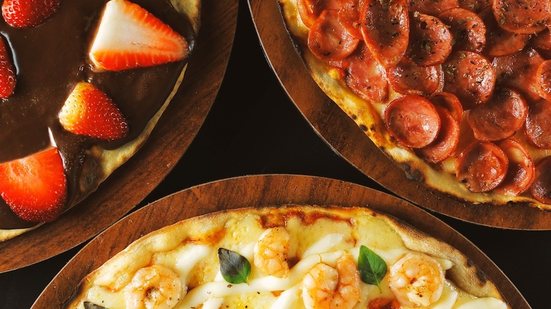 Imagem Tem desconto até na pizza de camarão