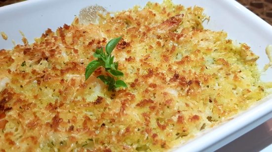 Imagem Camarão com parmesão, é bom demais