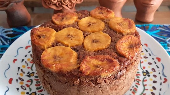 Imagem Bolo de banana: zero de açúcar, de glúten, de lactose e com afeto