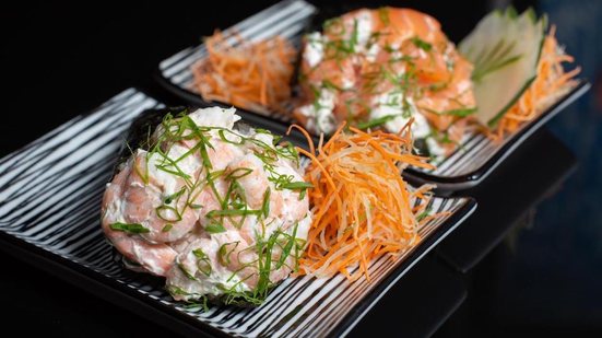 Imagem Salmão e cream cheese, namoro eterno