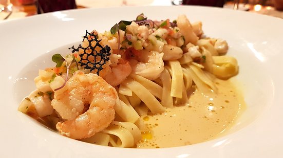 Imagem Camarão com vinagrete de maçã verde