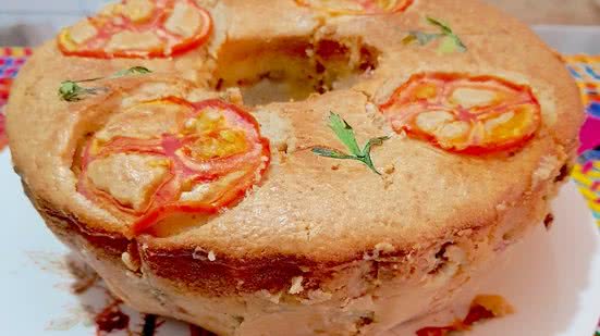Imagem Torta de aveia com sardinha, receita sem glúten