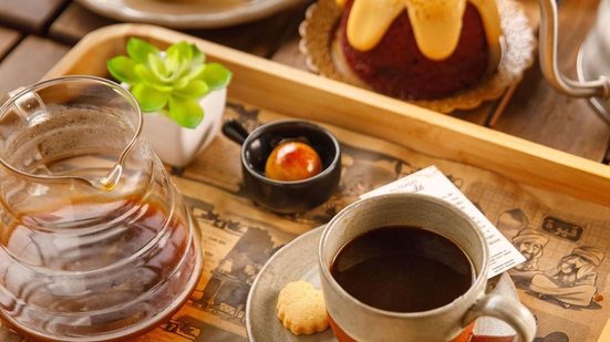 Imagem Um bom café, doçuras e gostosuras