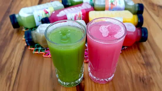 Imagem Sucos adoçados naturalmente