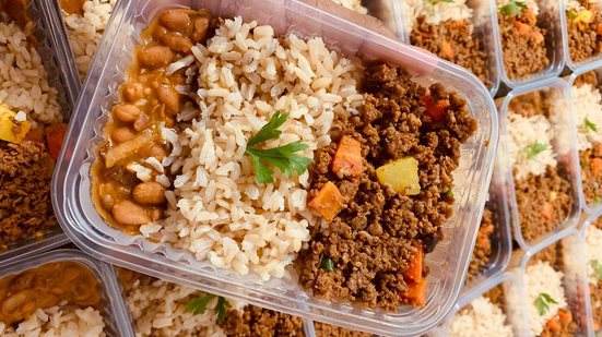 Imagem Marmita saudável em casa