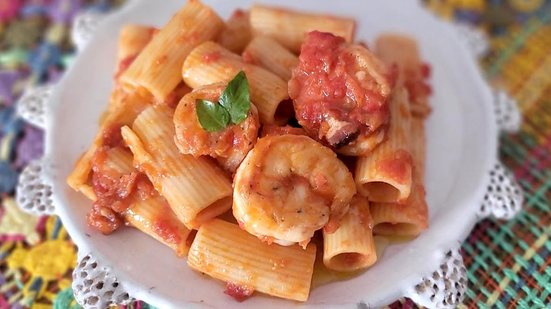Imagem Rigatoni de camarão da Alana, um escândalo!