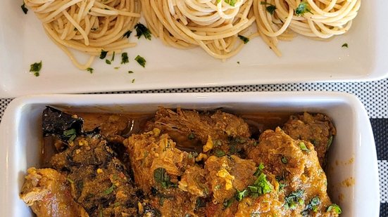 Imagem Santa Galinha com macarrão