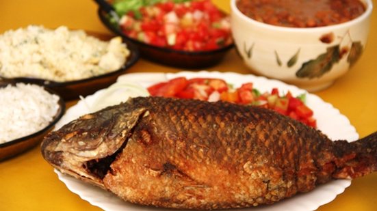 Imagem Tilápia recheada com bacalhau