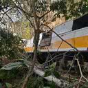 O ônibus, que transportava 48 pessoas, perdeu o controle e despencou de uma altura de 120 metros, sendo 40 metros em queda livre. - BR-104