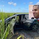 Corpo e carro de vítima foram encontrados em canavial - Montagem TNH1