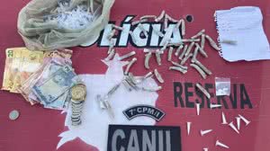 Material apreendido pela polícia - Divulgação/PM