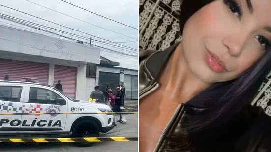 Brenda Bulhões foi baleada na porta do trabalho, na rua Vinte e Quatro de Agosto, segundo a Secretaria de Segurança Pública de São Paulo. - Yasmin Braga/TV Tribuna e Redes sociais
