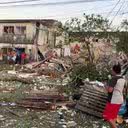 Imagem Vídeos mostram estragos de explosão em apartamento em Maceió