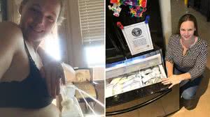 Alyse Ogletree, de 36 anos, doa seu leite desde a sua primeira gravidez - Foto: : Guinness World Records