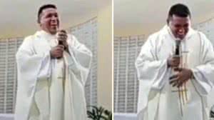 O padre riu durante mais de dez minutos - Reprodução