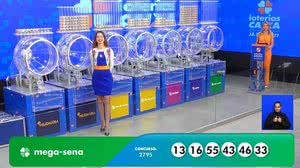 Caixa - Números sorteados do concurso 2795 da mega-sena