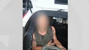 O suspeito foi encaminhado para a Central de Flagrantes - Reprodução/TV Pajuçara