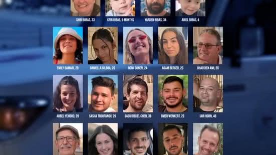 Os 33 reféns que podem ser liberados na 1ª fase do acordo entre Israel e o Hamas - Reprodução / X