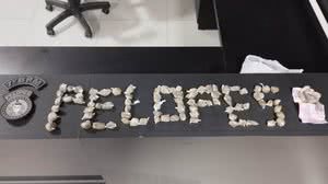 Droga apreendida pelos policiais - Foto: Divulgação/PM