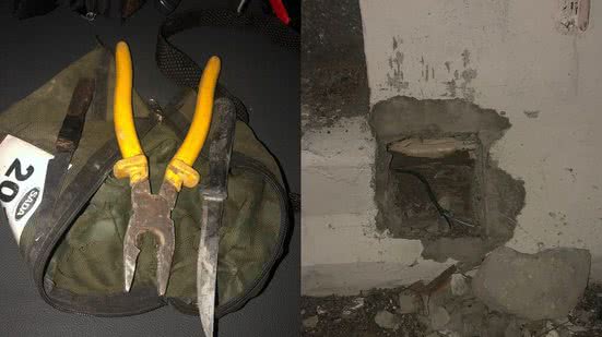 O material foi encontrado com os dois suspeitos - Divulgação/PM