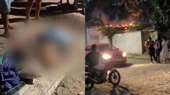 O incêndio ocorreu no município de Igreja Nova - Reprodução