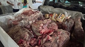 Produtos estavam estragados e podiam causar risco à saúde dos consumidores. - Foto: Cortesia/Vigilância Sanitária