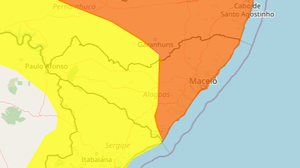 Imagem Dois alertas de chuvas intensas são renovados pelo Inmet para Alagoas