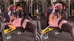Imagem Vídeo: fisiculturista perde a força e acaba preso sob barra de 165kg pressionando pescoço