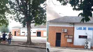 Incêndio atinge laboratório de bioquímica do CECA em Rio Largo - Reprodução / Redes sociais