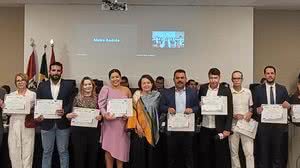 O editor-chefe do TNH1, Gilson Monteiro, e o Gerente do Comercial e Marketing do PSCOM, Anthony Campos - Pedro Acioli