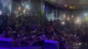 Imagem Estrutura improvisada em cima de piscina de boate desaba no RJ