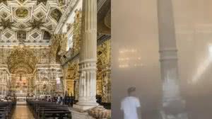 Teto da 'igreja de ouro' desaba em Salvador e mata 1 - Reprodução / Redes sociais