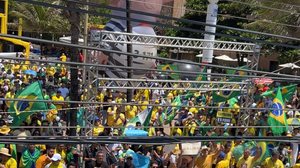 Em ato por anistia, apoiadores do ex-presidente Jair Bolsonaro realizam manifestação em Maceió - Reprodução