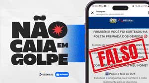 Imagem Detran alerta para tentativas de golpe usando mensagens de texto e e-mails falsos