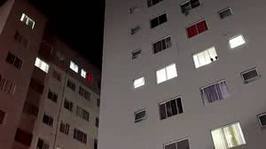 Menina de 11 anos morre ao cair de oitavo andar de prédio em SP - Reprodução / TV Record