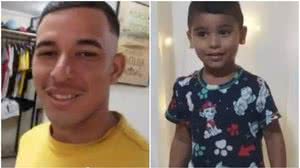 Lucas Pires Alves, de 25 anos, e o filho dele, Leonardo de Souza Pires, de 4 anos, foram vistos pela última vez no dia 29 de janeiro, na cidade de Tururu, no interior do Ceará - Foto: Reprodução/Arquivo Pessoal