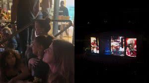 Preta Gil se emociona em show do pai e é amparada por amigas - Reprodução / Instagram