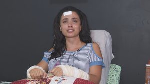 Jhenipher Sabriny de Oliveira tem medida protetiva contra o suspeito - Foto: Reprodução/TV Globo