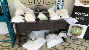 Todo o material apreendido foi levado à Central de Polícia de Arapiraca - Foto: Cortesia/PCAL