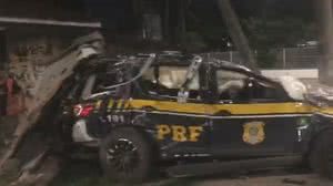 Três agentes da PRF morrem em acidente durante perseguição no RJ - Reprodução / Redes sociais
