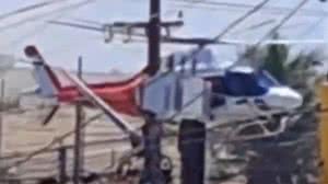 Helicóptero do Departamento Estadual de Aviação (DEA) levou uma pessoa em estado grave para o Hospital Geral do Estado, em Maceió - Reprodução