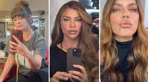 Alinne Moraes, Grazi Massafera e Mariana Goldfarb, respectivamente. - Reprodução/Redes sociais