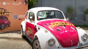 Fusca de chocolate da TV Pajuçara - Foto: Reprodução / TV Pajuçara