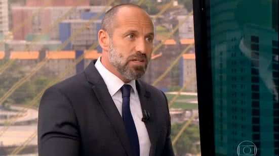 Comentarista da Globo diz que fica dias sem tomar banho - Reprodução / TV Globo